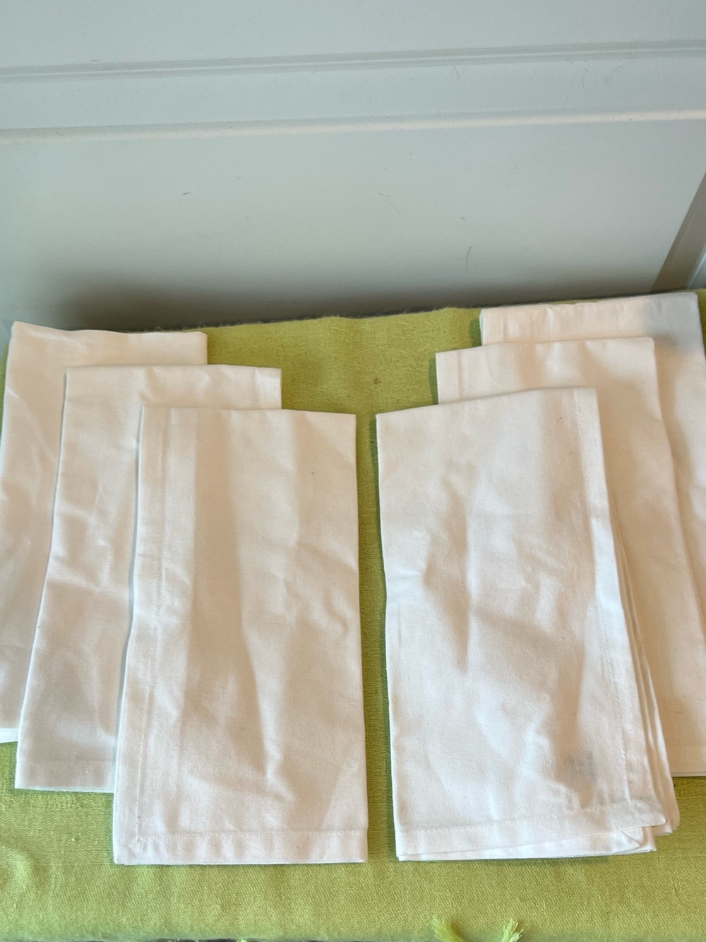 Pier One Imports White Cotton Napkins - 6 Pack